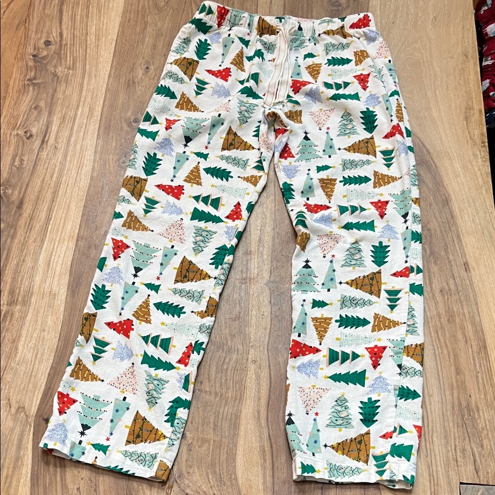 Old Navy Multicolor Christmas Tree Print Women's Pajama Pants - Picture 2 of 5